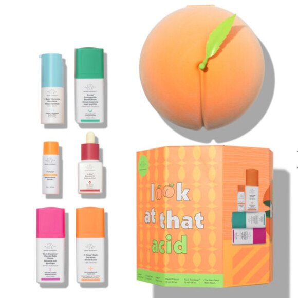 NEW Drunk Elephant Look at that Acid Set in Peach Case